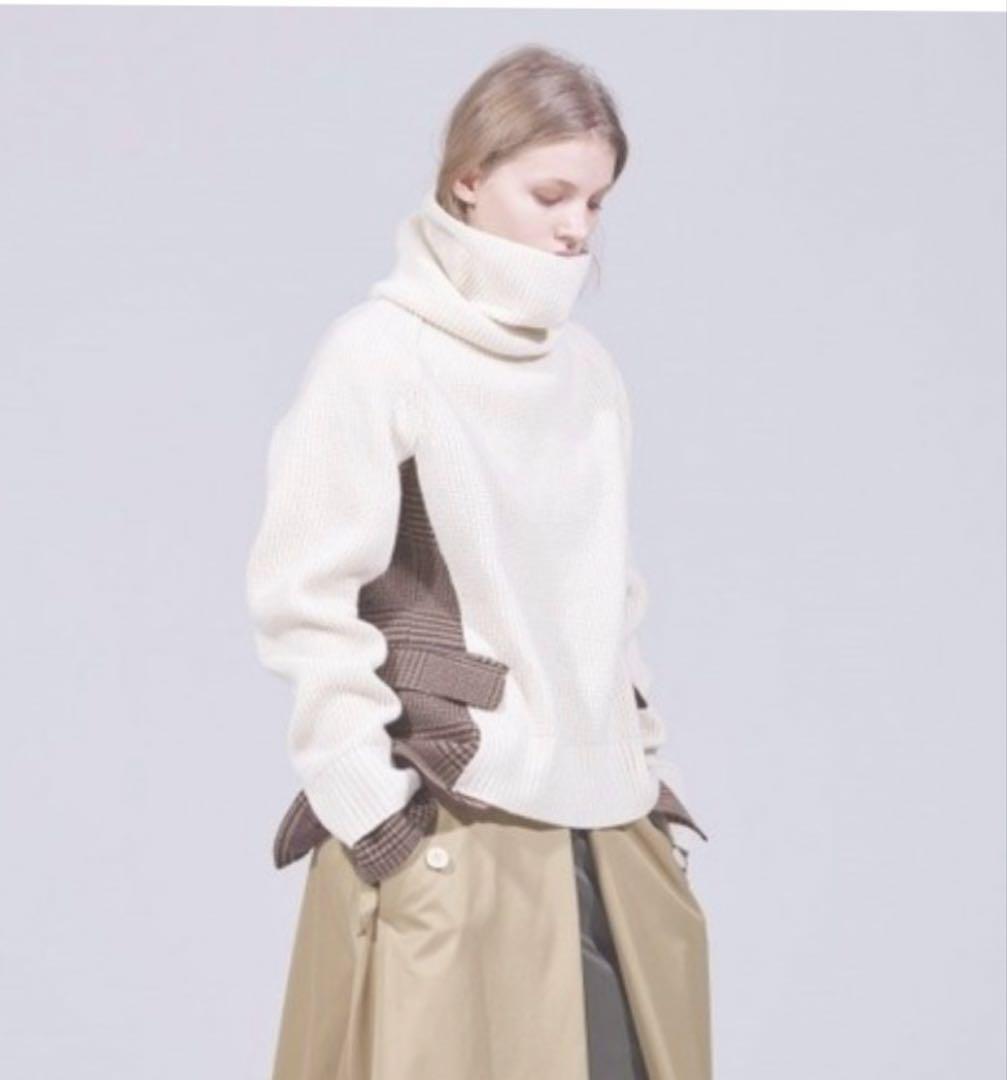 河北 麻友子【未使用に近い美品】★sacai サカイ★ウール ネックウォーマー付