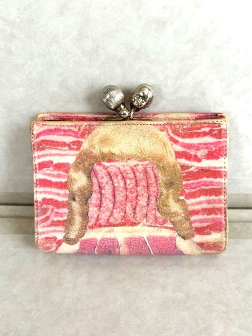 レア あちゃちゅむ 肉柄 がま口財布 - メルカリ