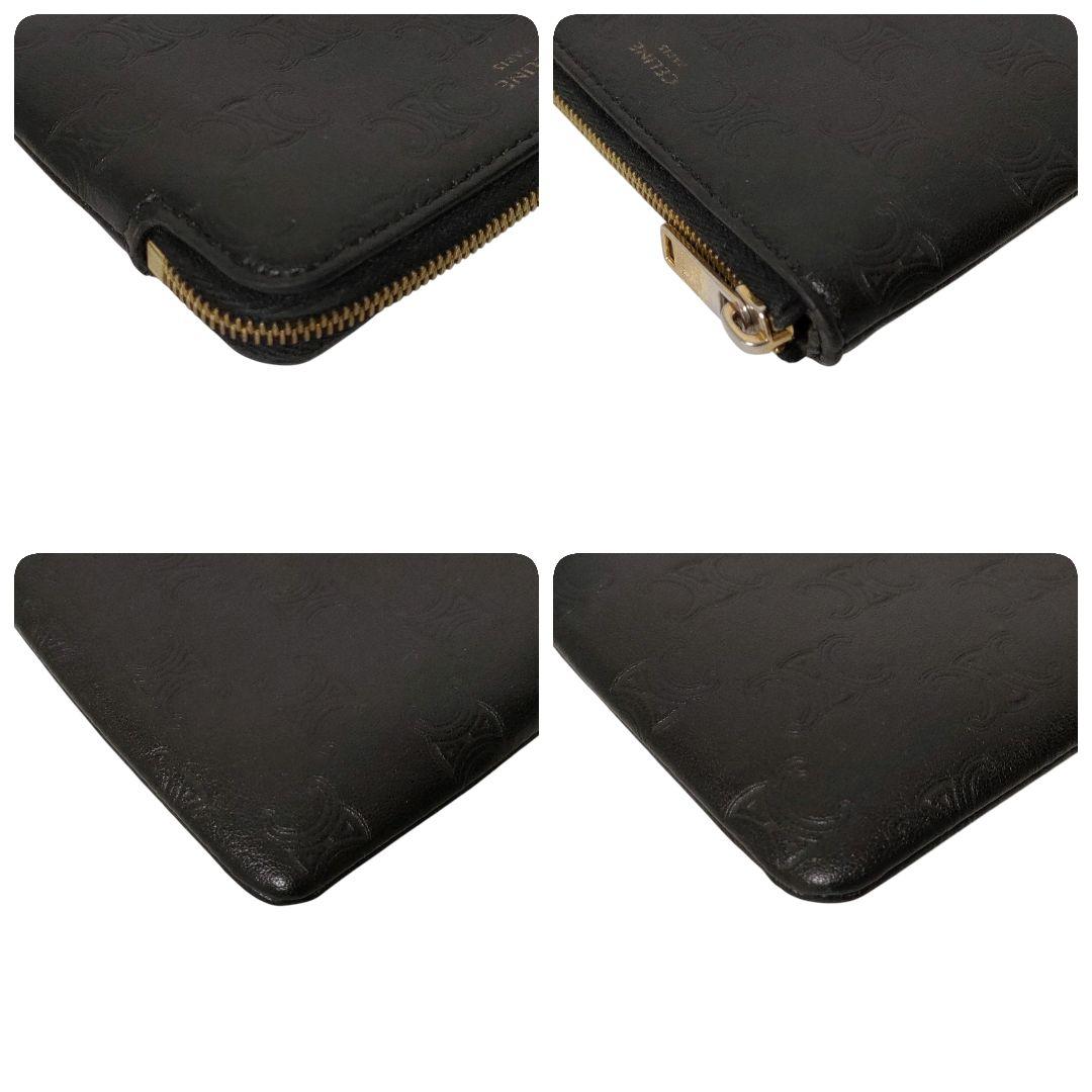 極美品＊セリーヌ トリオンフ コイン&カードケース 財布 ブラック