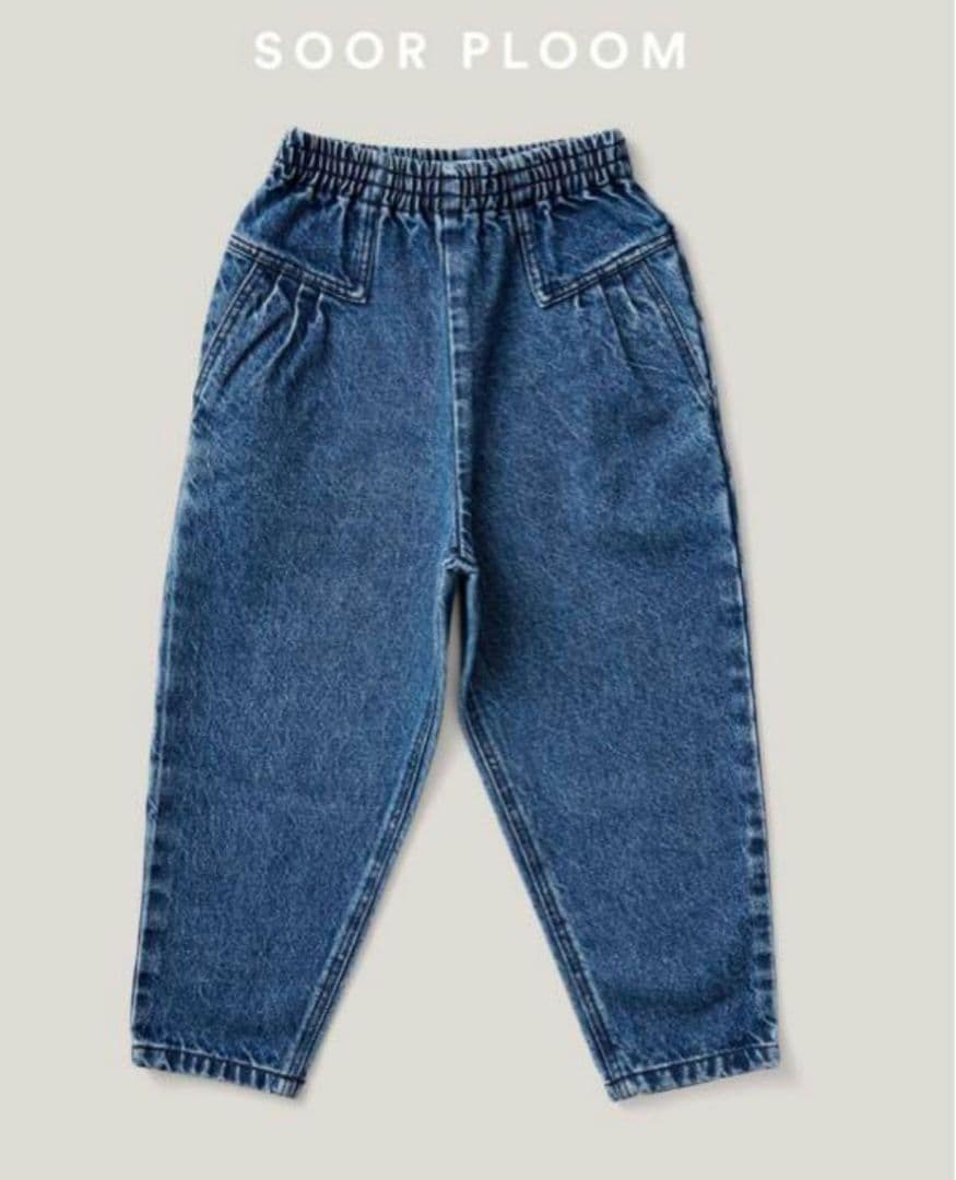 soor ploom Retro Jean Blue Denim 3y L108111714 - ボトムス