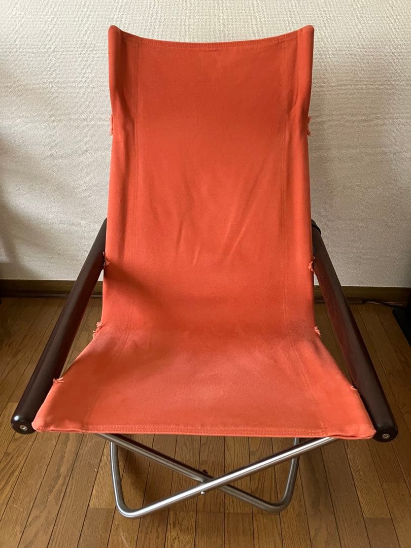 ニーチェアエックス（Nychair X）　ロッキング　レンガ×ダークブブラウン Nychair X（ニーチェアエックス） ロッキング ダークブラウン／レンガ