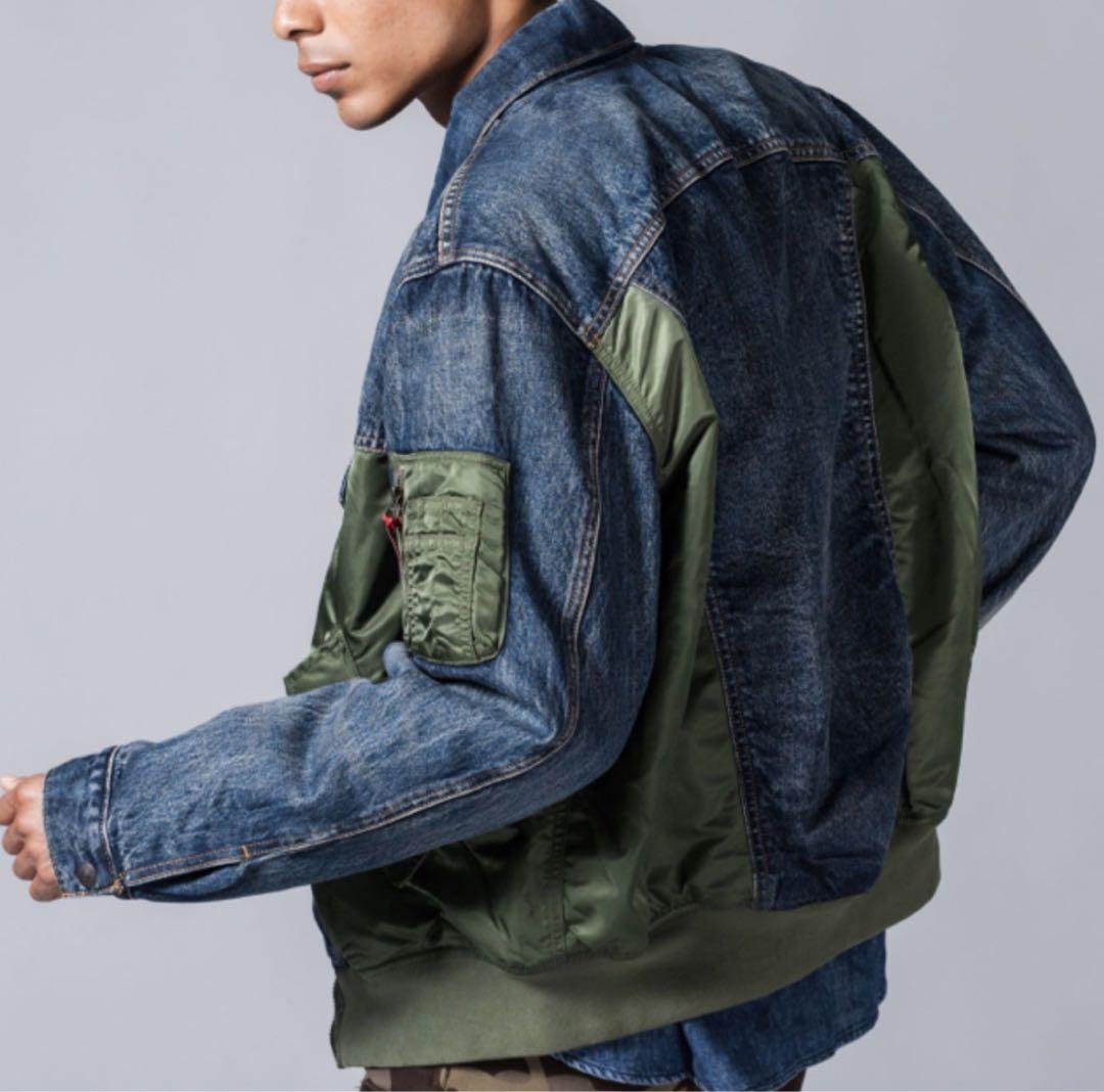 levis】リーバイス MA-1 HYBRID TRUCKER JACKET - メルカリ