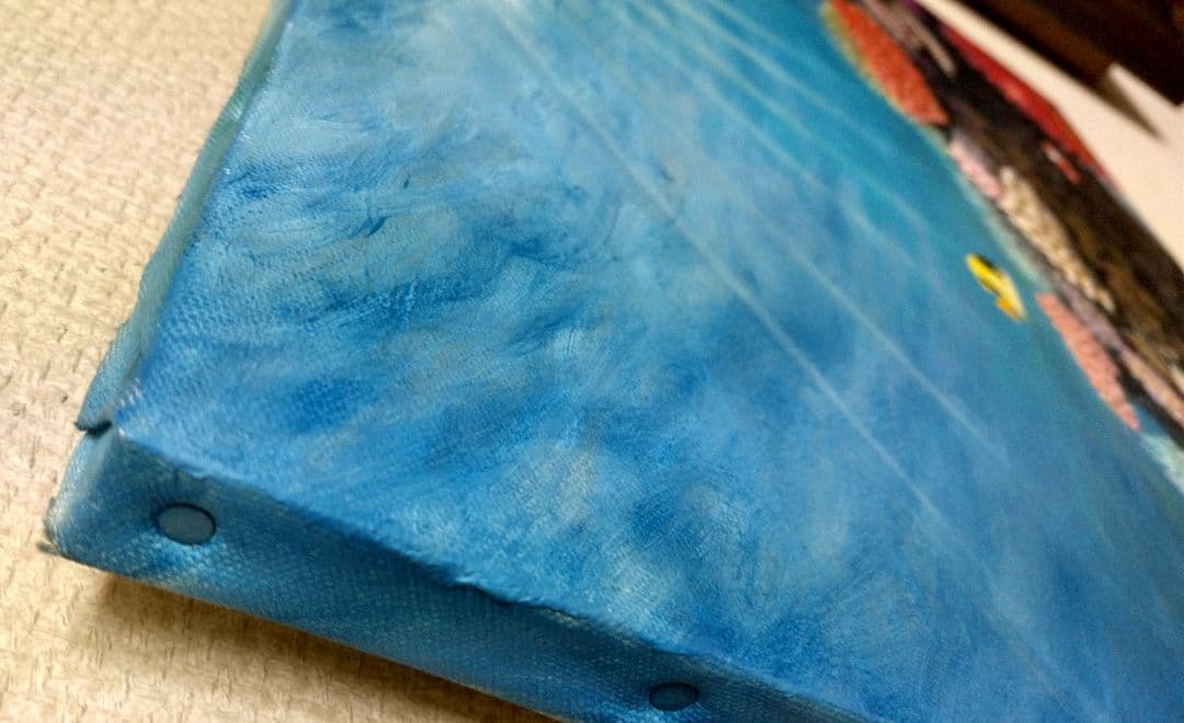 POPON様専用】「魚たちの海中公園」 海の中 油彩画 油絵 絵画 - メルカリ