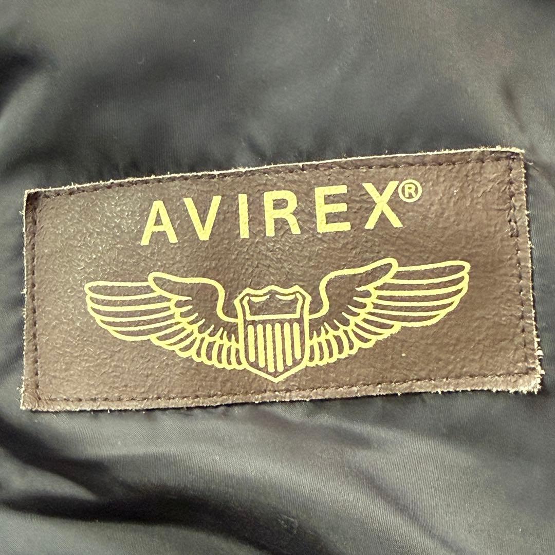 美品 AVIREX MA-1 アリューシャンタイガー 牛革ワッペン Mトップガン