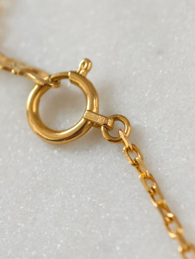 ゆきざき ノンブル ダイヤ ネックレス K18 0.17ct ギャランティ付属