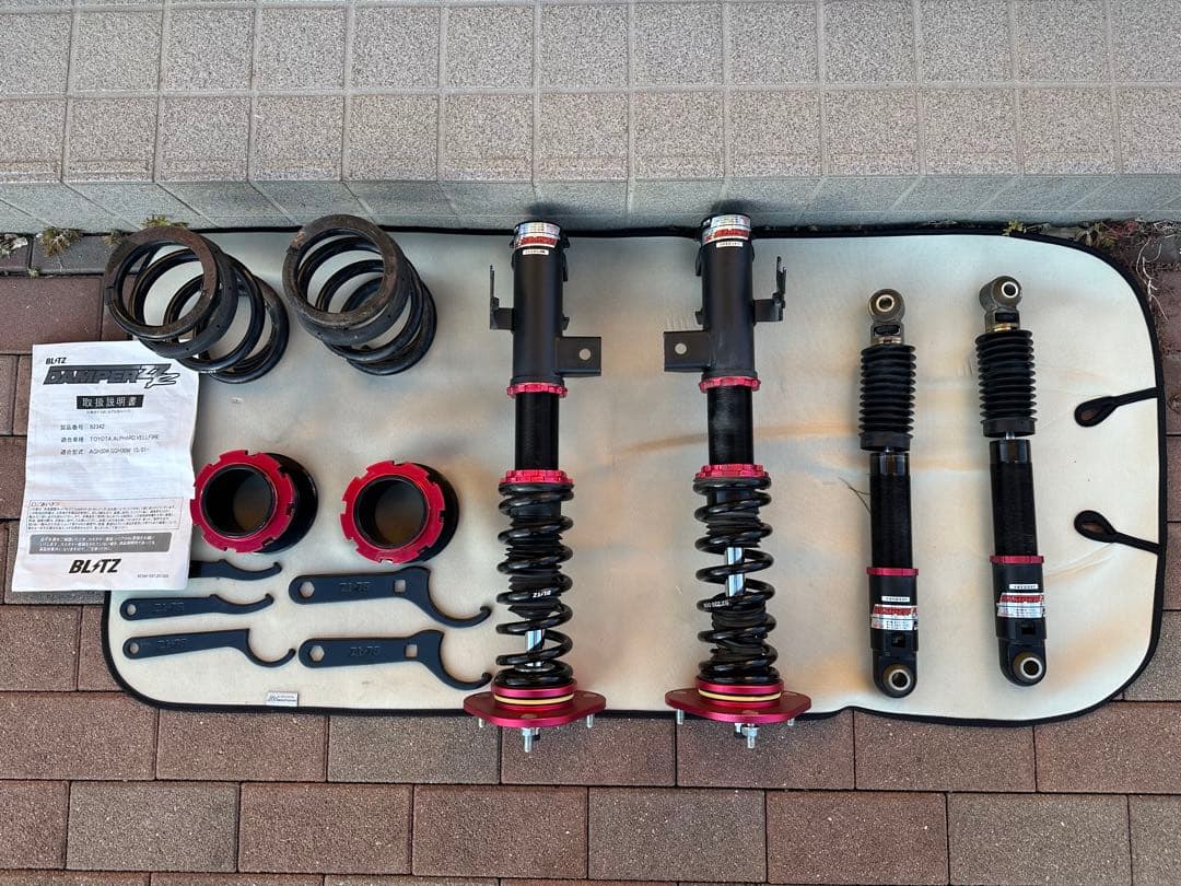 30 アルファード　BLITZ DAMPER ZZ 車高調整キット 92342 BLITZ（ブリッツ） 車高調 DAMPER ZZ-R 92342 アルファード/ヴェル