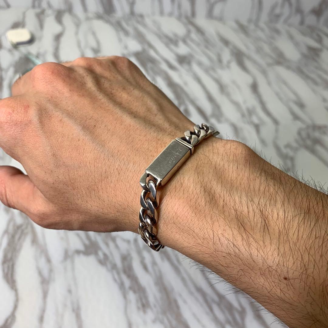 GUCCI 喜平ブレスレット silver925刻印 イタリア製 廃盤 リンク - メルカリ