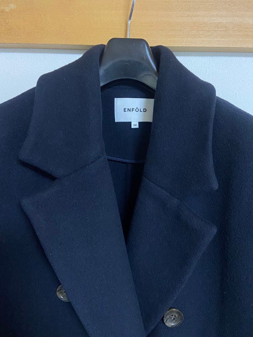 ENFOLDのフェザーリバーロングPコート36 エンフォルド - メルカリ