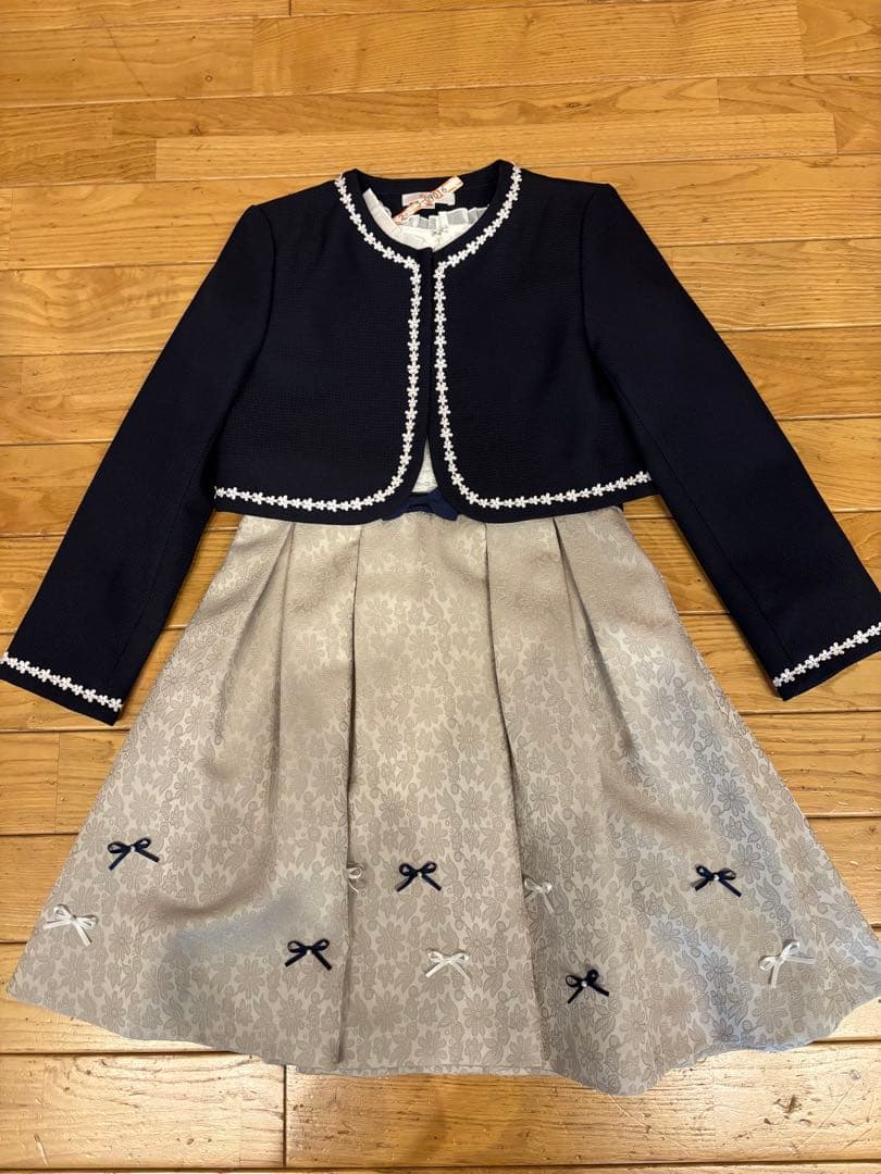 a.v.v フォーマルワンピース　ボレロセット　130 セール】【フォーマル・セレモニー】ワンピース ボレロ セット（100