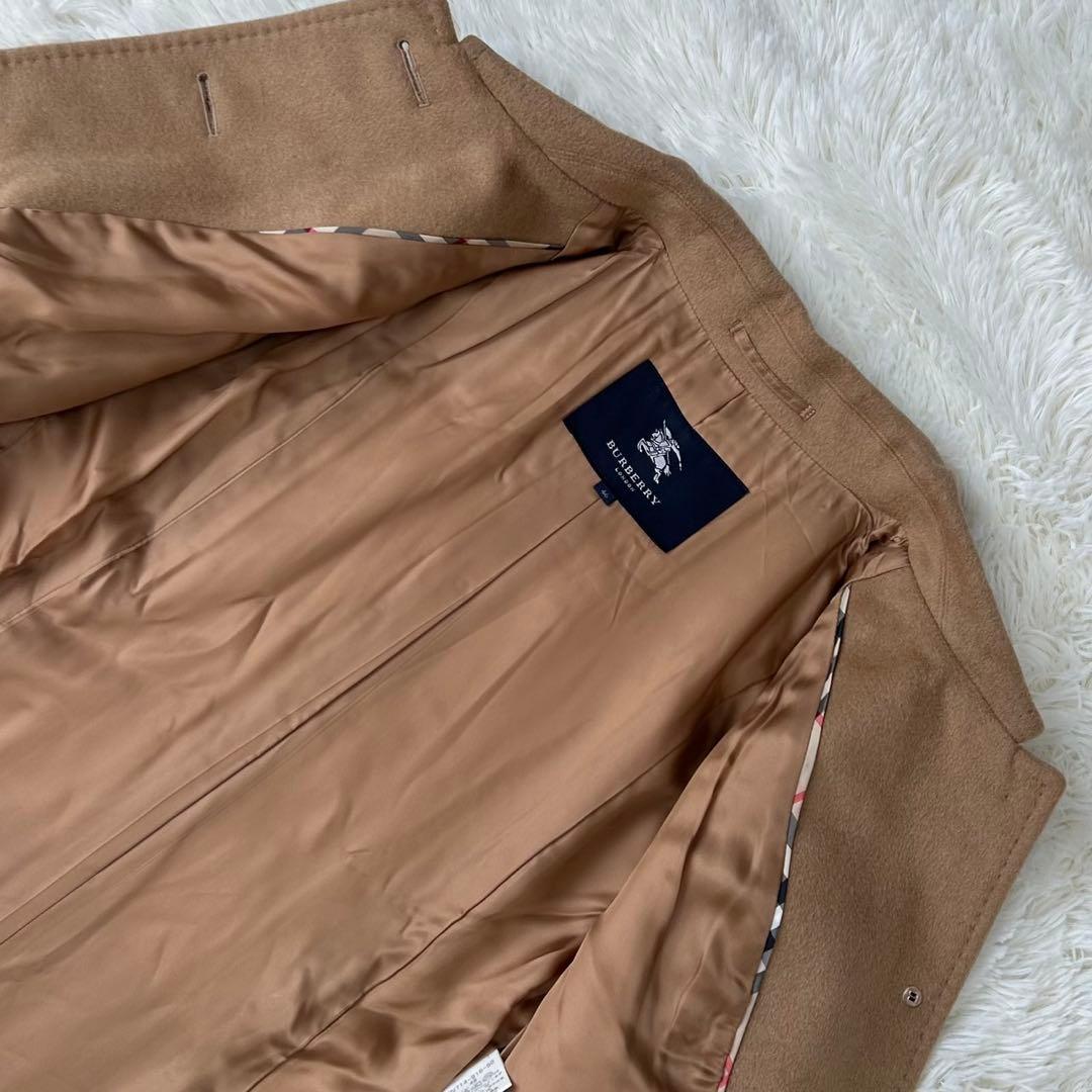 極美品/L】バーバリーロンドン チェスターコート アンゴラ混 Aライン