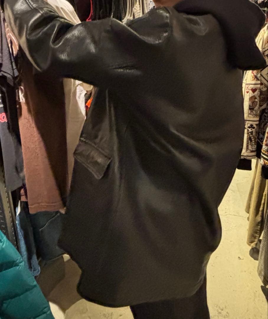 70s フレンチ レザージャケット コート 本革 極上 スペシャル