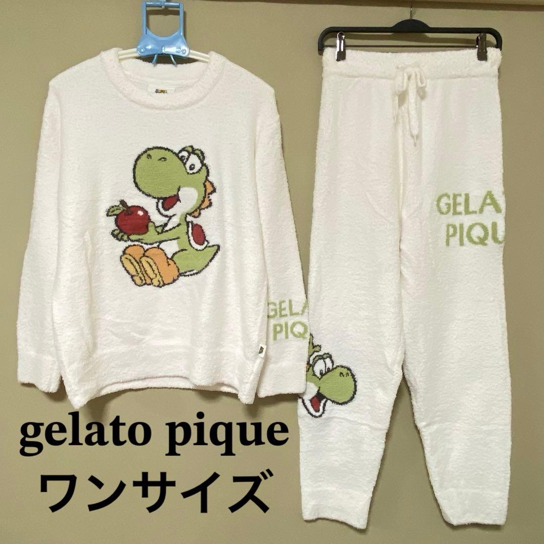 訳あり ジェラートピケ オム ヨッシー ジャガードニット ロングパンツ WILDSIDE】【UNISEX】ジェラートロングパンツ(ボトムス)｜ルームウェア