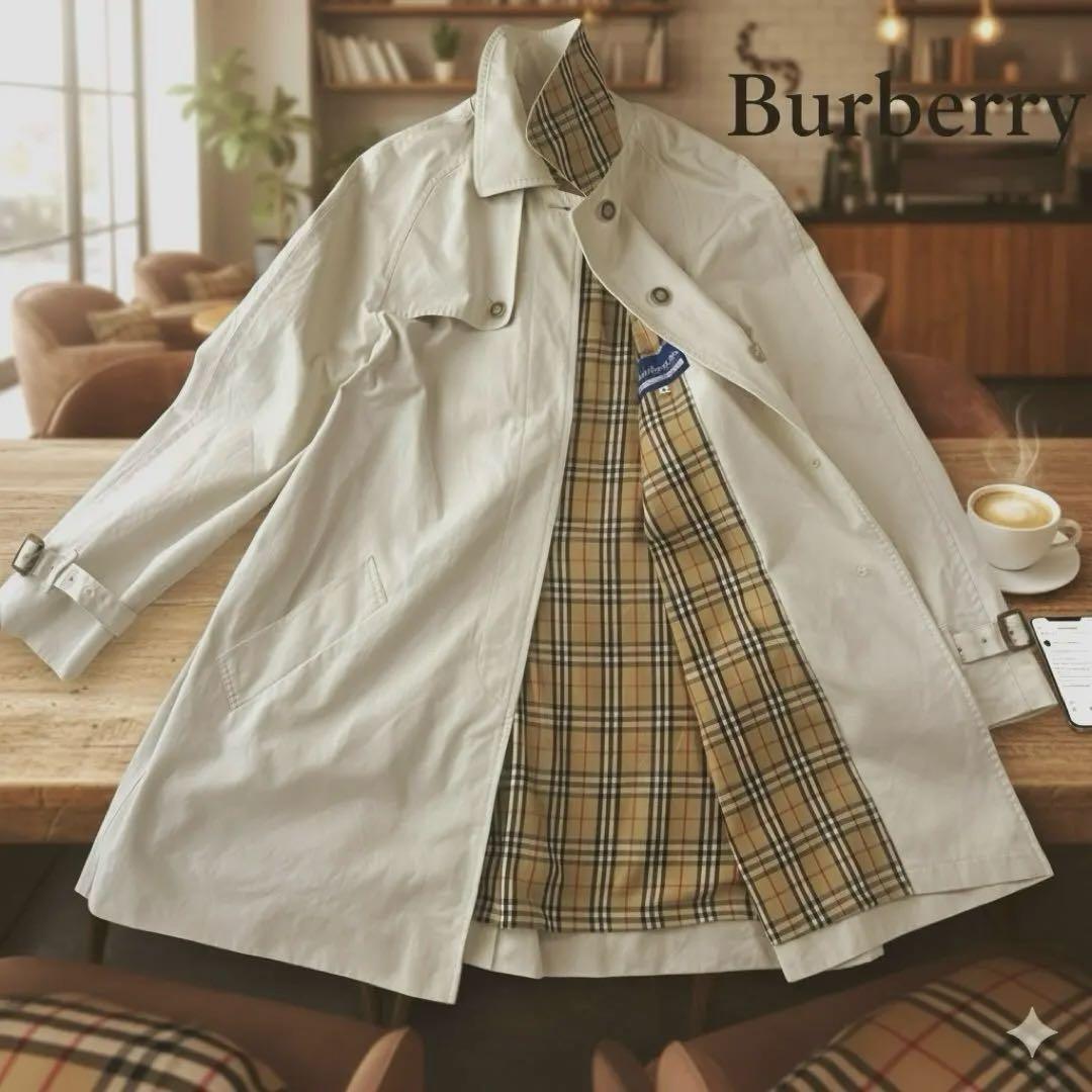 ヴィンテージ バーバリーブルーレーベル スプリングコート ノバチェック BURBERRY BLUE LABEL（バーバリーブルーレーベル） 美品 チェック