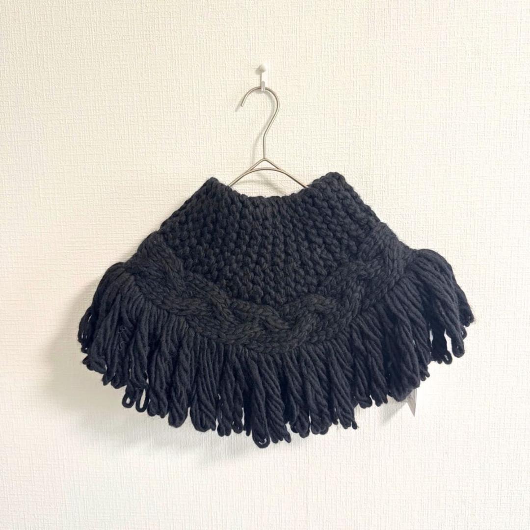 【新品タグ付】HYKE 近年モデル CABLE NECK WARMER スヌード wjk（ダヴルジェイケイ）の「plating cable knit snood（ネック