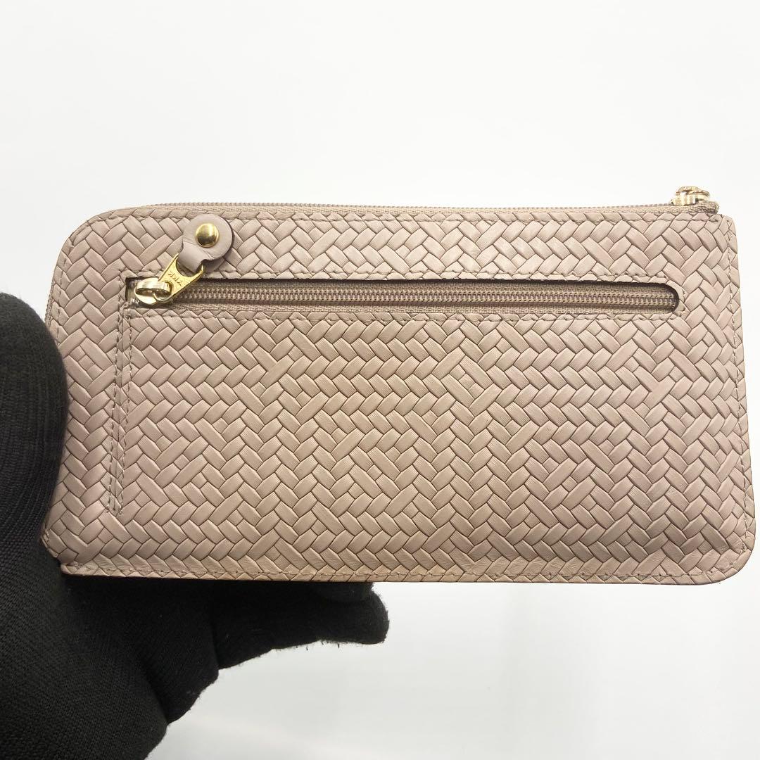 極美品 ATAO アタオ スリモ ピアッツァ レザー グレイッシュマロン