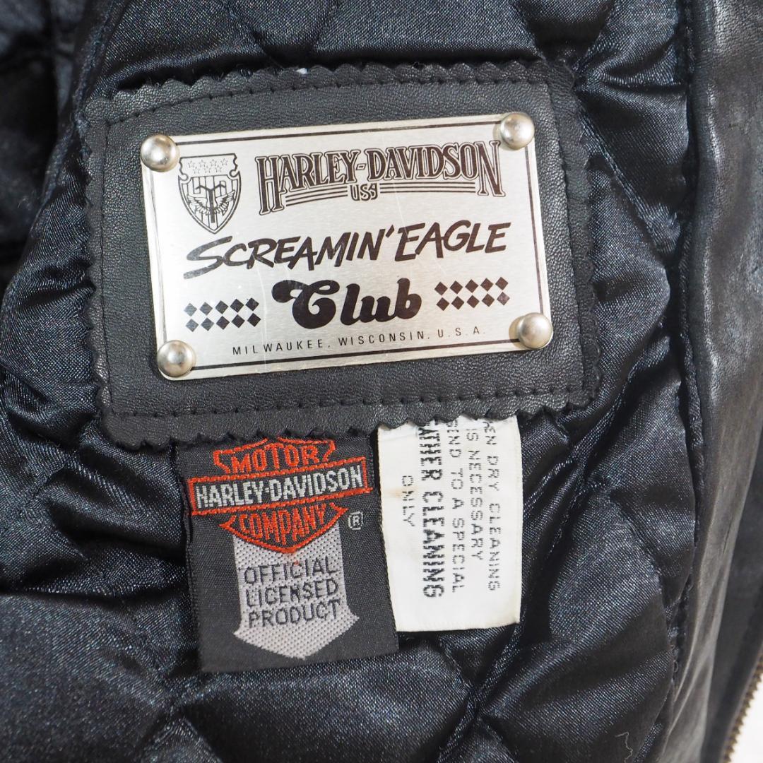 ハーレーダビッドソン 本革スクリーミンイーグル 黒 ライダース