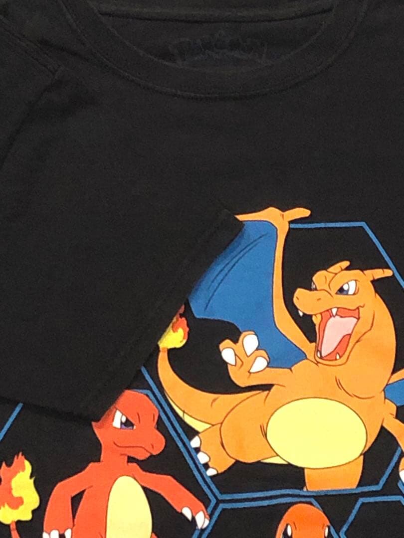 ポケモン Tシャツ 半袖 ヒトカゲ リザードン アニメTシャツ XSサイズ