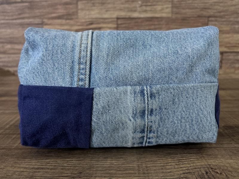 一点モノ H.R.REMAKE 解体 再構築 レザー デニム トート バッグ