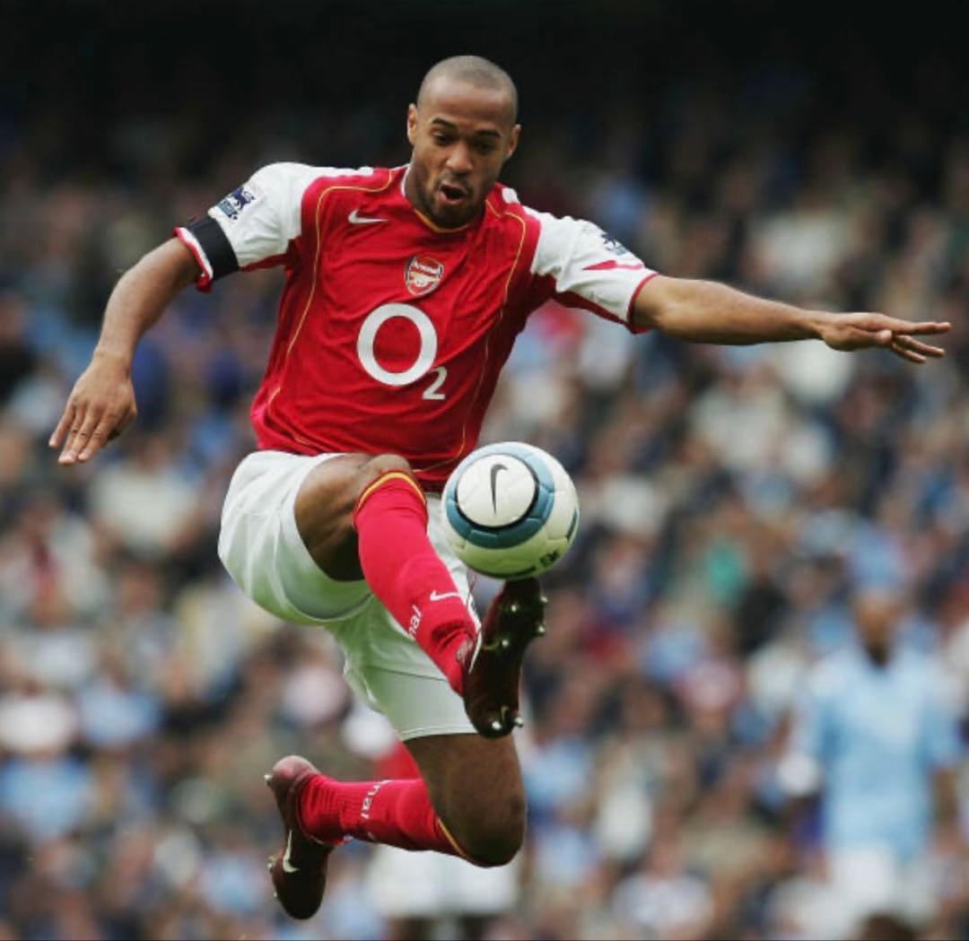 ナイキプレミアリーグアーセナル04サッカーホームユニフォーム赤白黄14