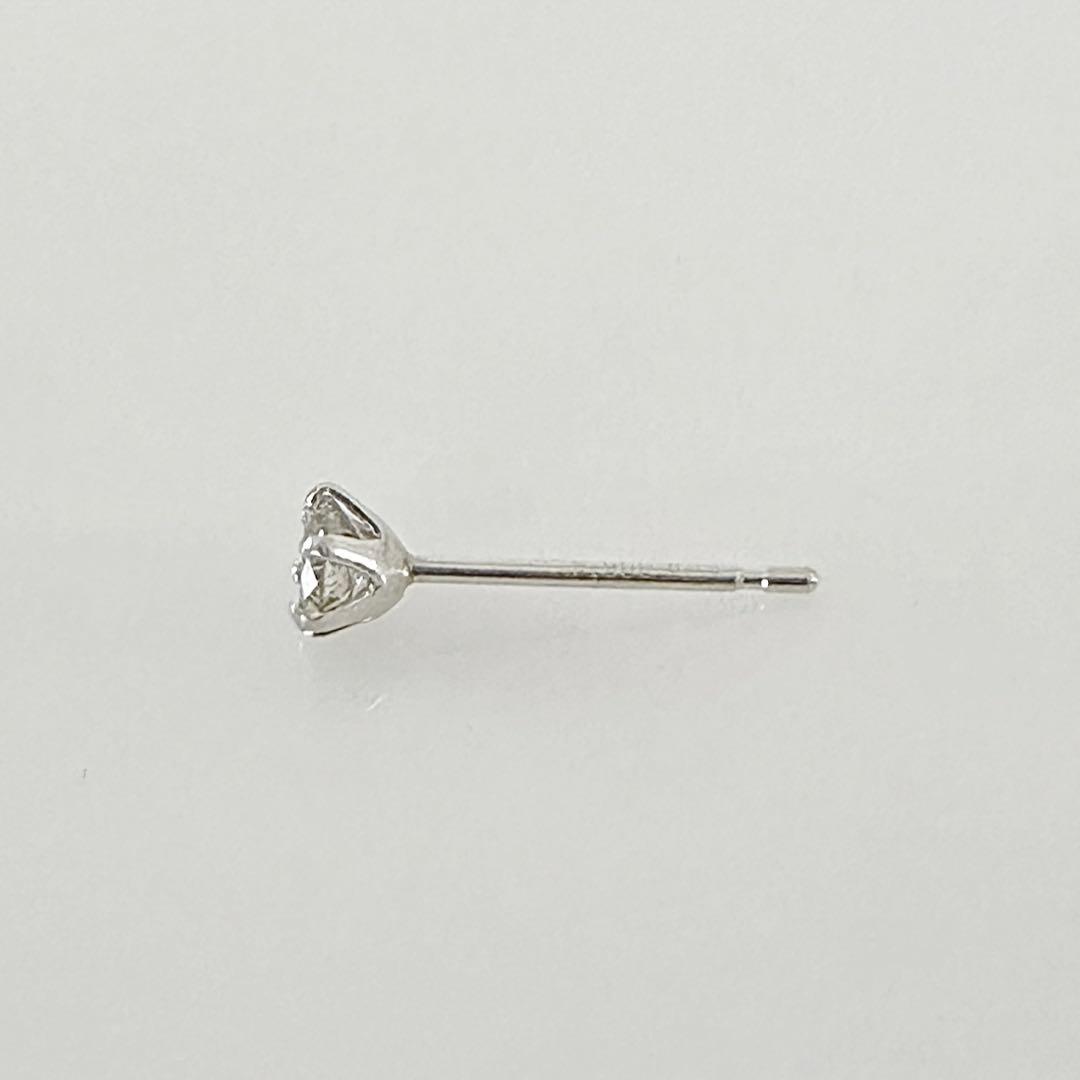 ピアス プラチナ 天然ダイヤモンド 0.15ct 片耳用