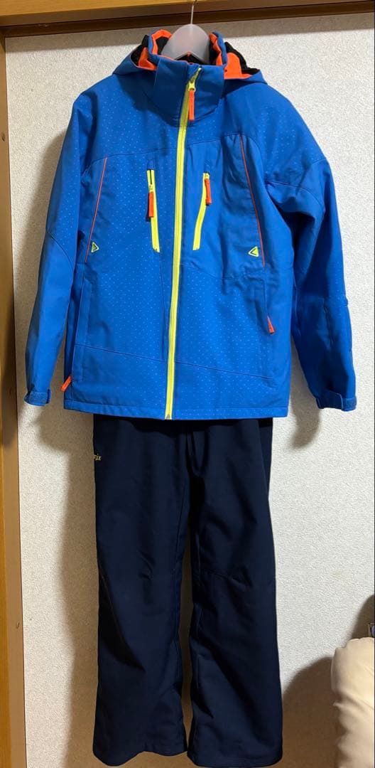 フェニックス　スキーウェア 青色 フェニックス phenix 2Line Color Zipper Two-piece ツーラインカラー