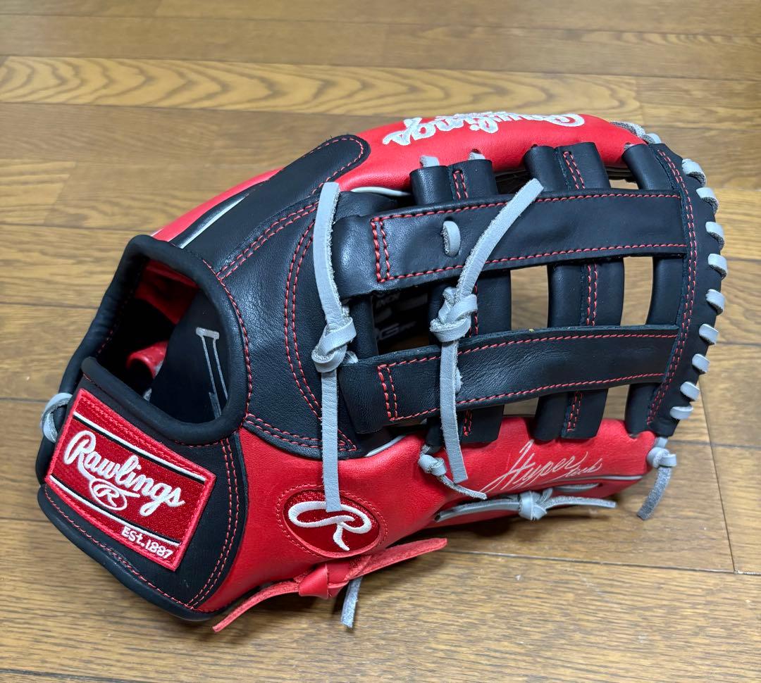 Rawlings 軟式、ソフトボール兼用グローブ レッド/ブラック Amazon | 【Amazon.co.jp 限定】ローリングス(Rawlings) グローブ 軟式