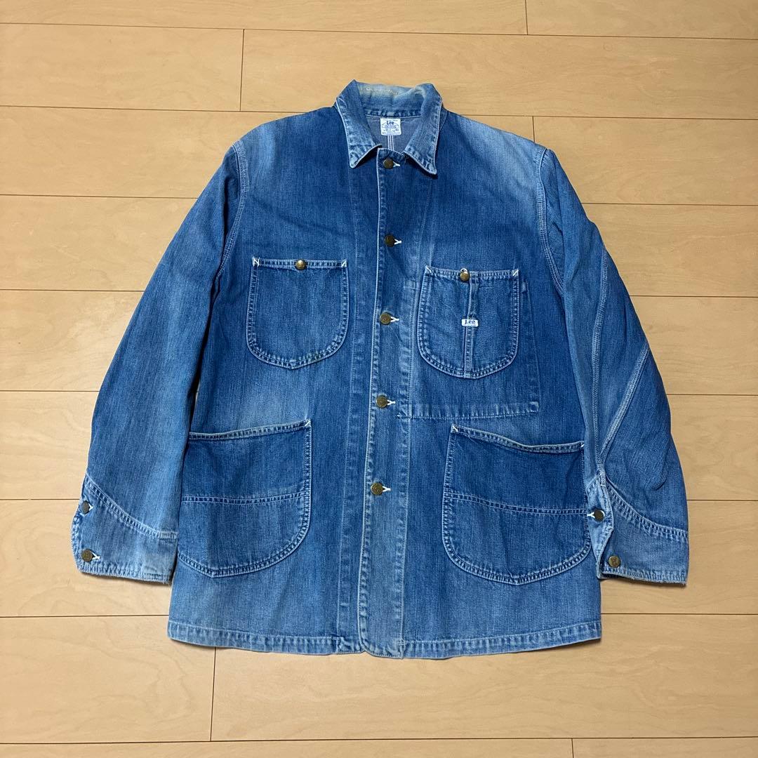 Lee 91-J デニム カバーオール 40 ハウスタグ ロングL 復刻 - メルカリ