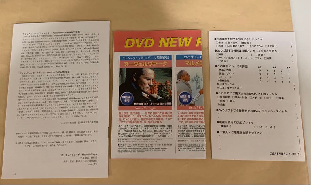 廃盤!希少】「ヌーヴェルヴァーグ」('90仏/スイス)DVDアランドロン