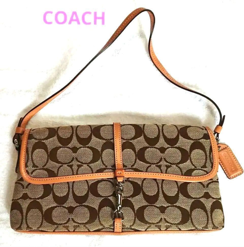 未使用に近い★COACH★ミニショルダーバッグ　コーチ　保存袋付き COACH（コーチ） ショルダーバッグ NORTH SOUTH MINI TOTE ノース