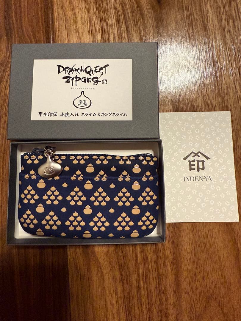 ドラゴンクエストジパング 甲州印伝 小銭入れ スライム＆キング