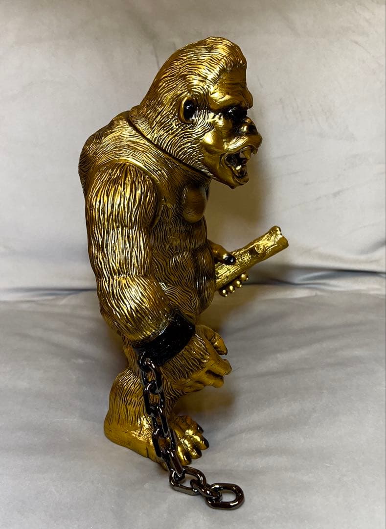 シカルナ工房 巨猿 インディーズソフビ ワンオフ ソフビ ゴールド