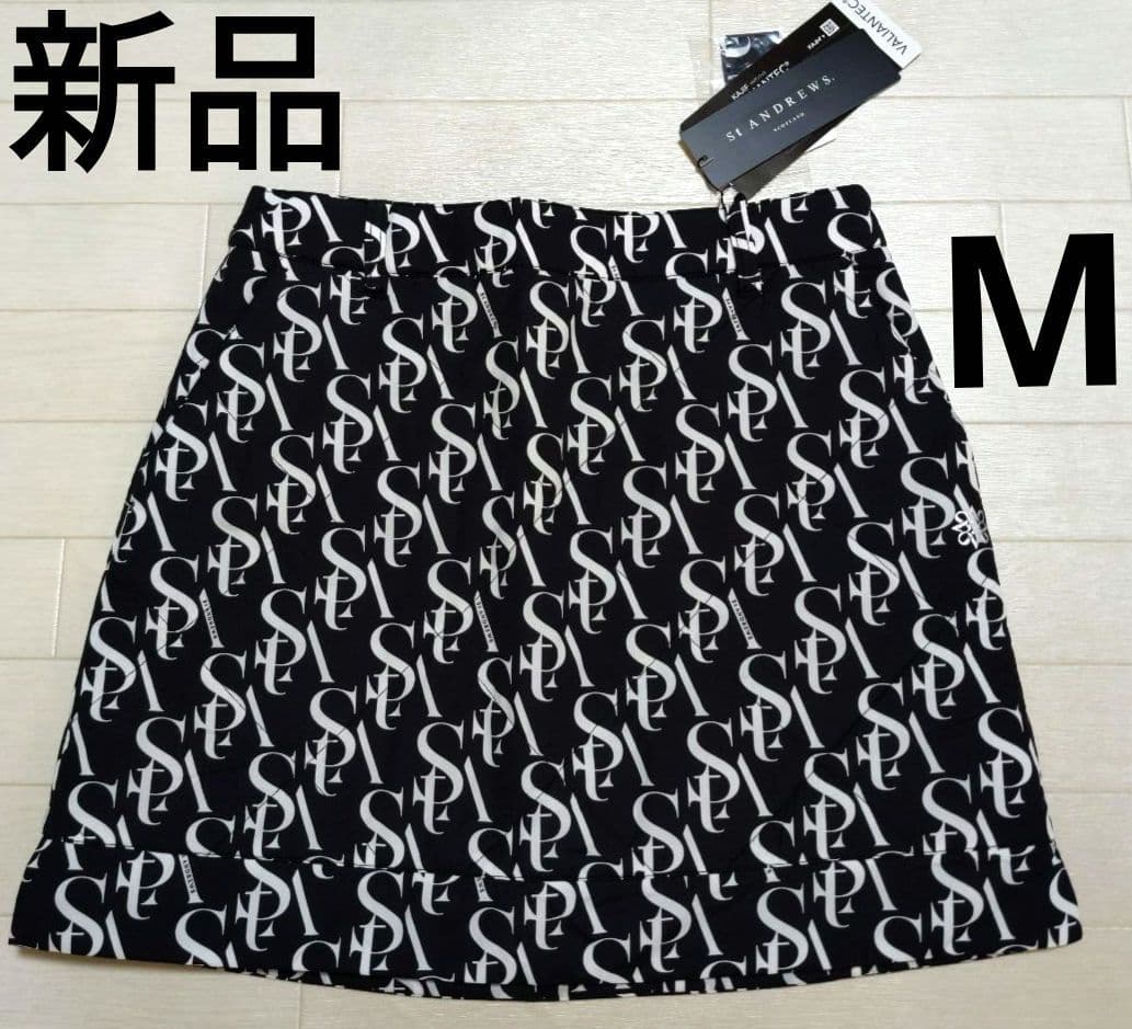再再再値下新品 セントアンドリュース 中綿スカートМ 黒ブラック定価