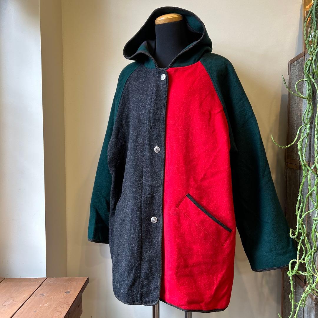 希少　USA製Wooolrich クレイジーパターン ウールフゥーディー TAILOR TOYO Mid 1950s Style Velveteen Souvenir Jacket “ROARING