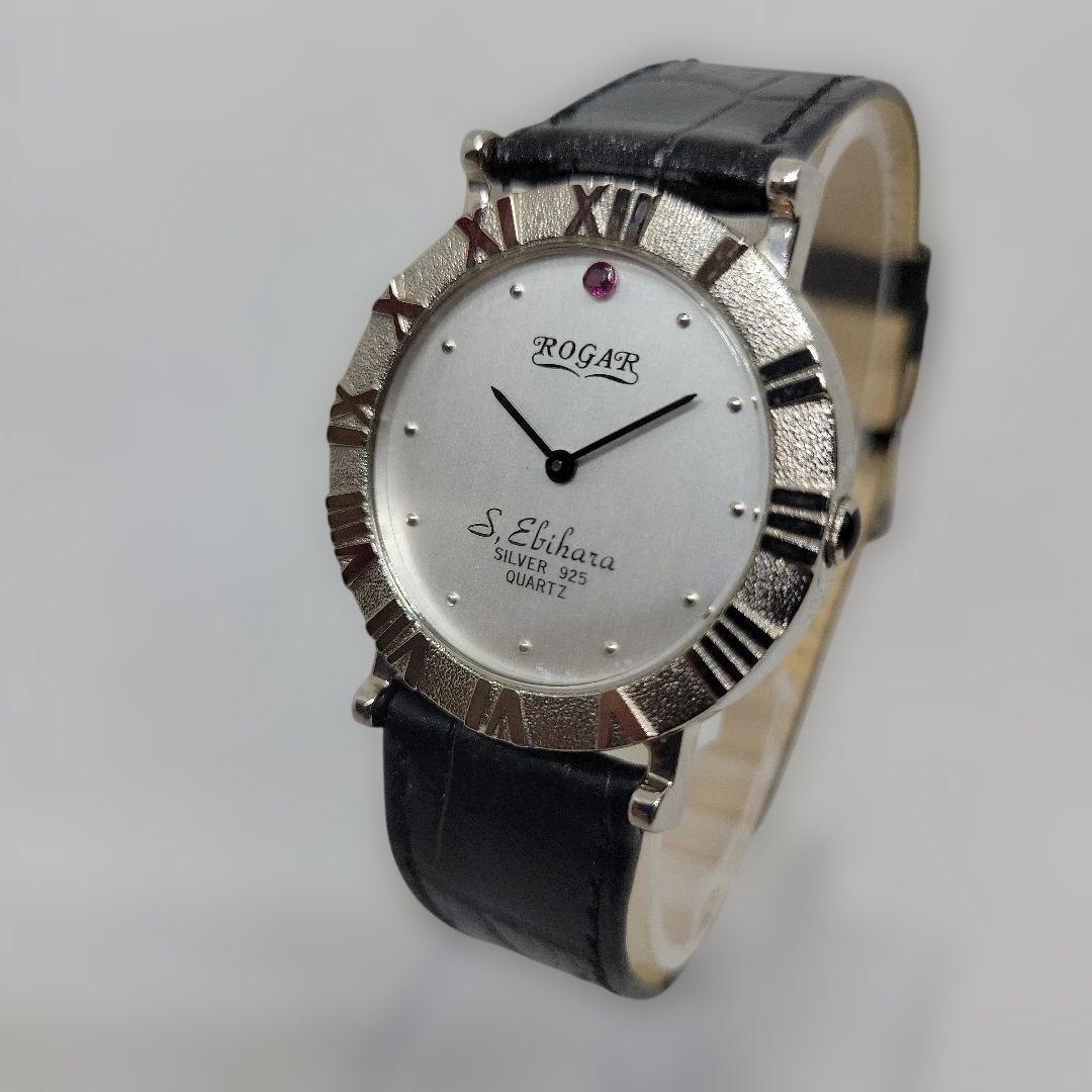 稼働 ROGAR S. Ebihara シルバー925 メンズクォーツ腕時計 - メルカリ