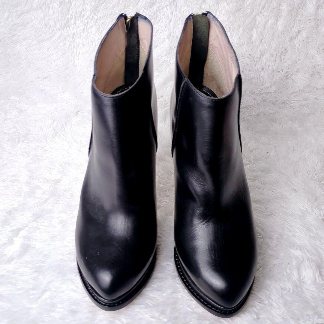 Max&Co マックスアンドコー 本革 ピンヒール ショートブーツ 黒 ブラック
