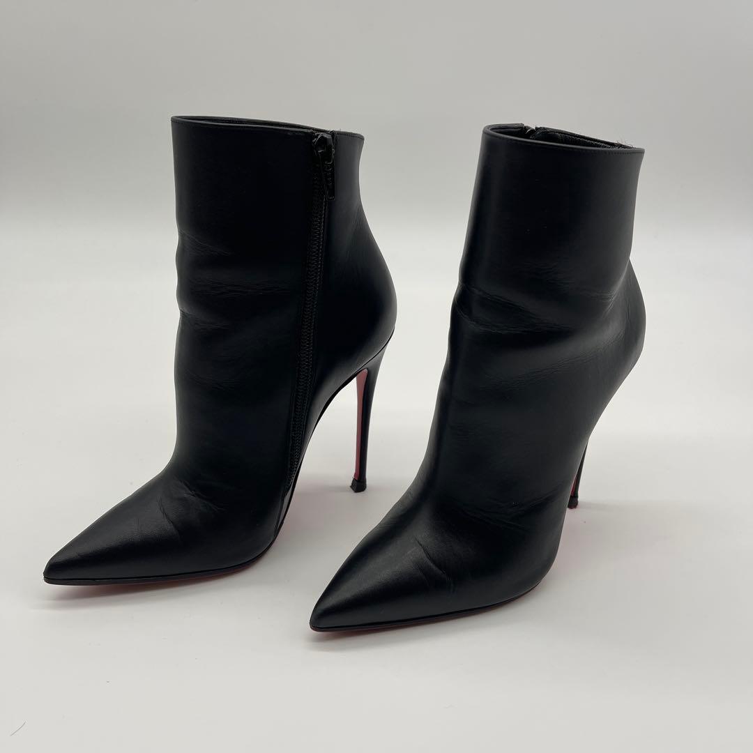 ウ*ン様 クリスチャンルブタン ショートブーツ 34.5 ブラック クリスチャンルブタン ショートブーツ 34.5 ブラック Christian Louboutin