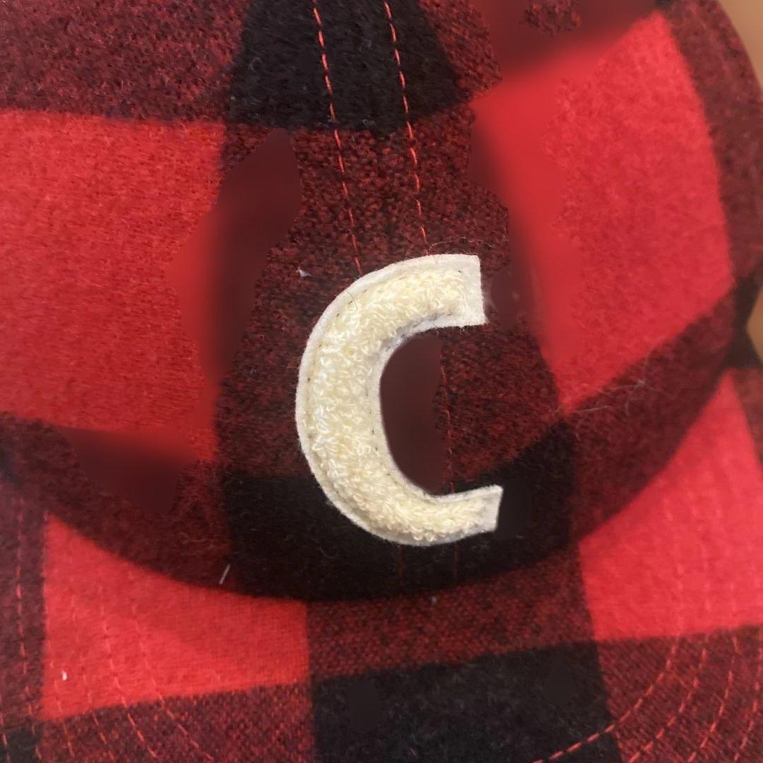 ch!iii 赤と黒のチェック ベースボールキャップ ch!iiibag