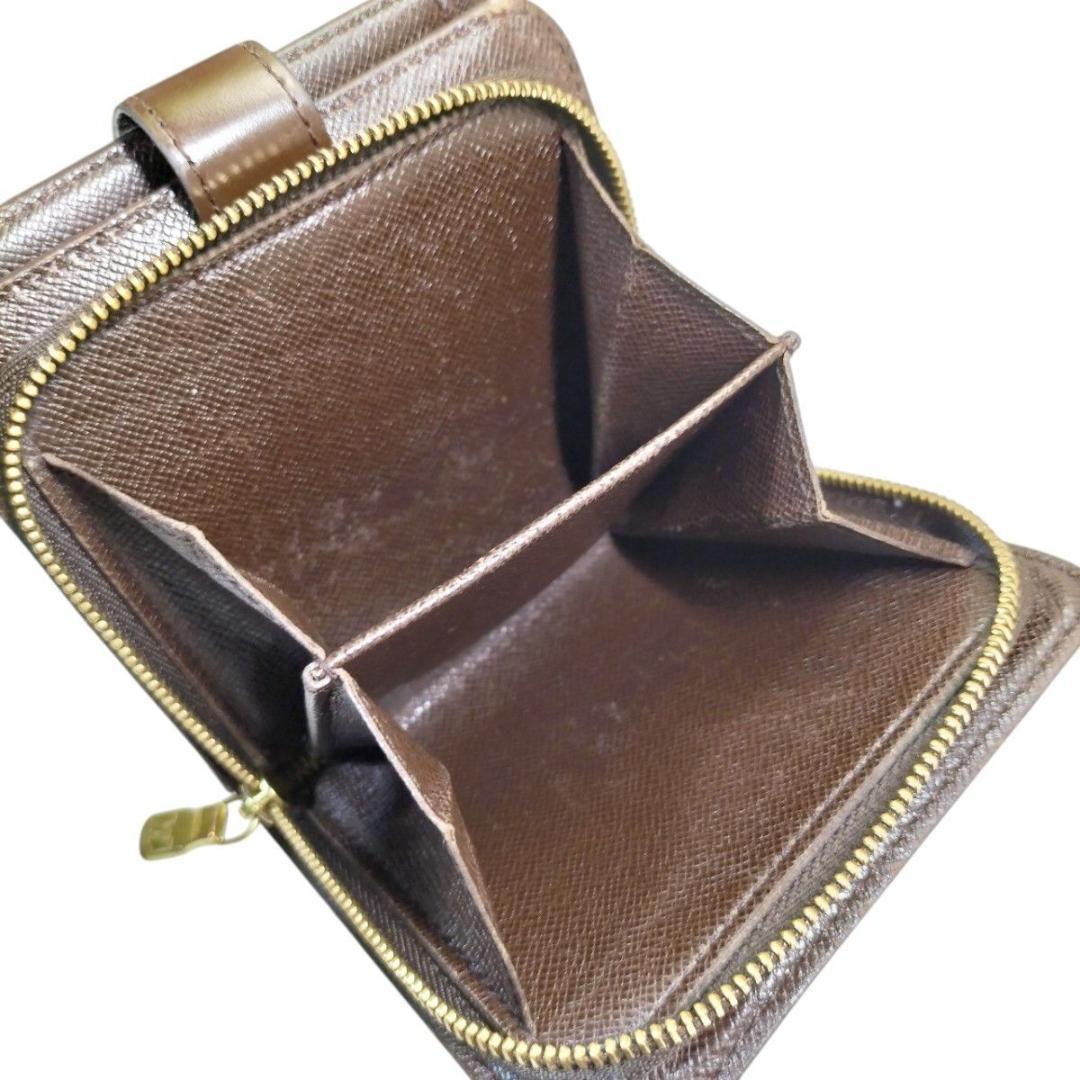 美品】ルイヴィトン ダミエ コンパクトジップ 二つ折り財布 正規品