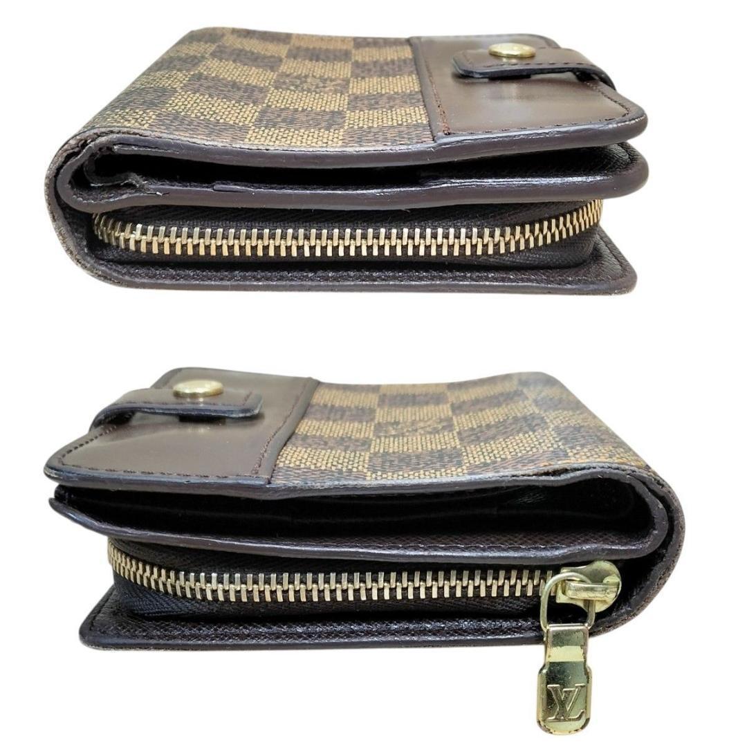 美品】ルイヴィトン ダミエ コンパクトジップ 二つ折り財布 正規品