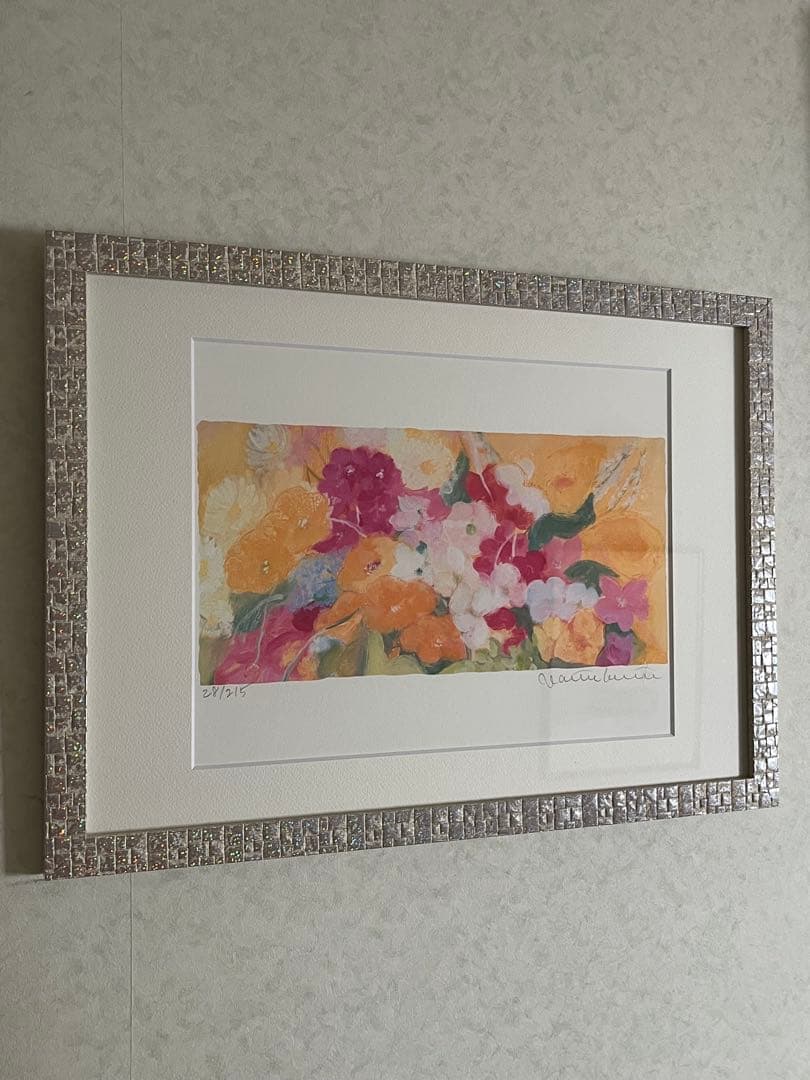 新品額入り版画 ジニー・キム アウトレット 証明書付限定ジクレー 直筆