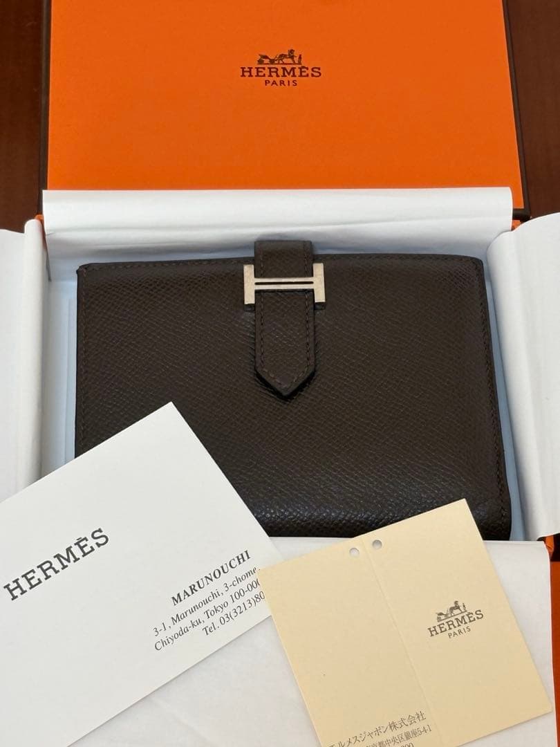 2026新品仕上げ】エルメスベアンコンパクトヴォーエプソン刻印Z (2021