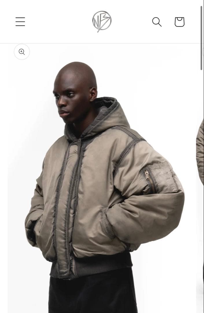 no faith studios リバーシブル　ジャケット　ma1 グレー REVERSIBLE ONYX BOMBER JACKET GREY – NO/FAITH STUDIOS