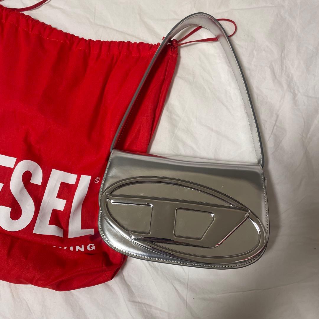 DIESEL ディーゼル ショルダーバッグ シルバー - メルカリ