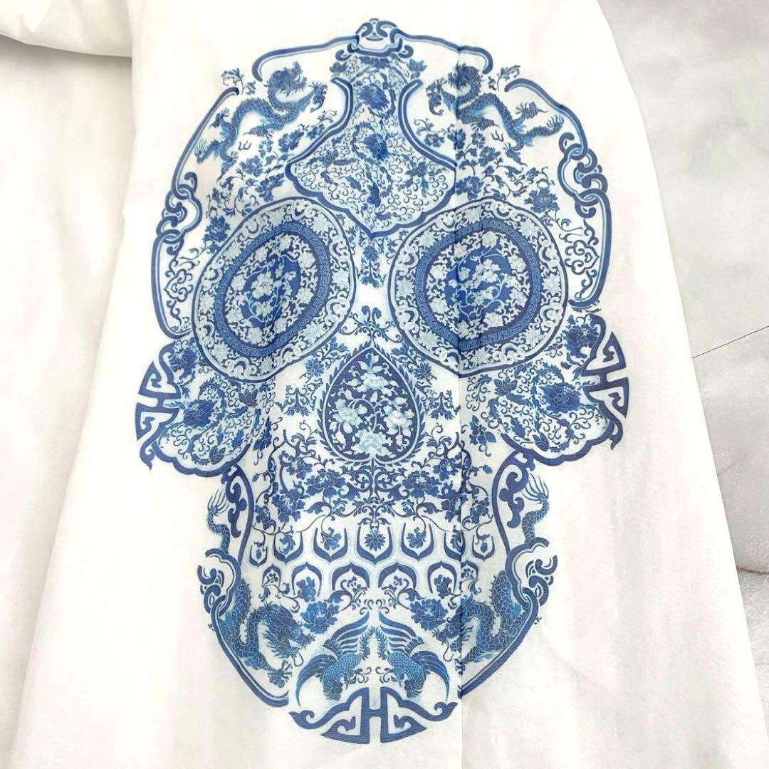 A13602 美品 ジュンヤワタナベ 22ss スカル サルエルワイドパンツ 白