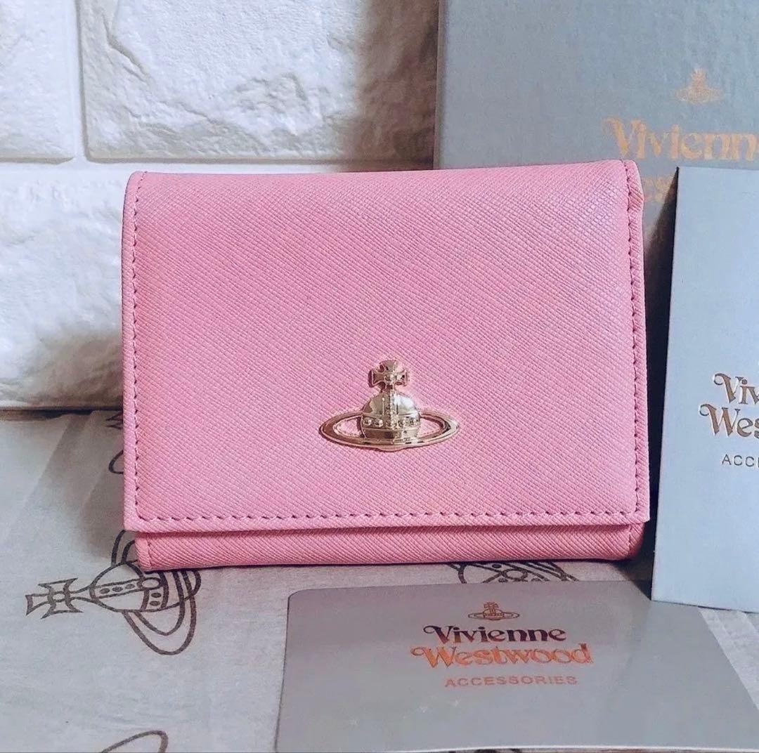 新品未使用】ヴィヴィアン・ウエストウッド 三つ折り財布 ピンク