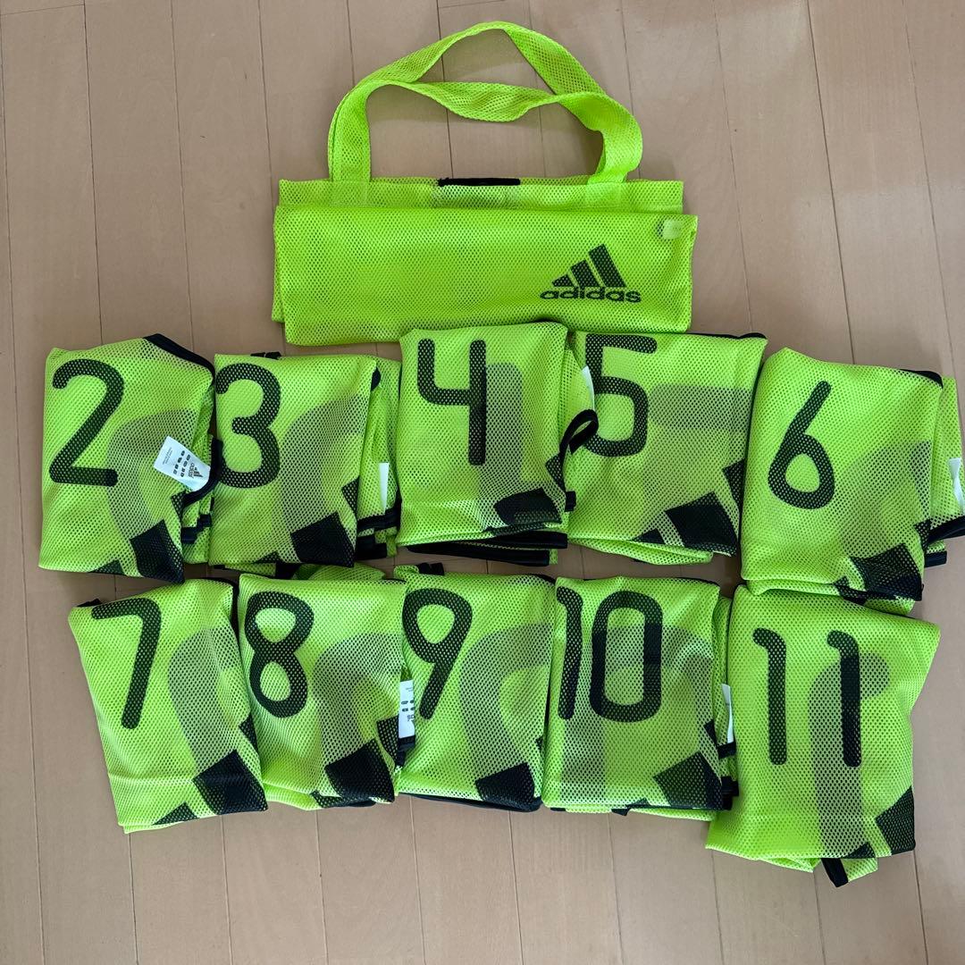 【闘将】10枚セット　adidas メッシュ　ビブス　L 闘将様専用】10枚セット adidas メッシュ ビブス L