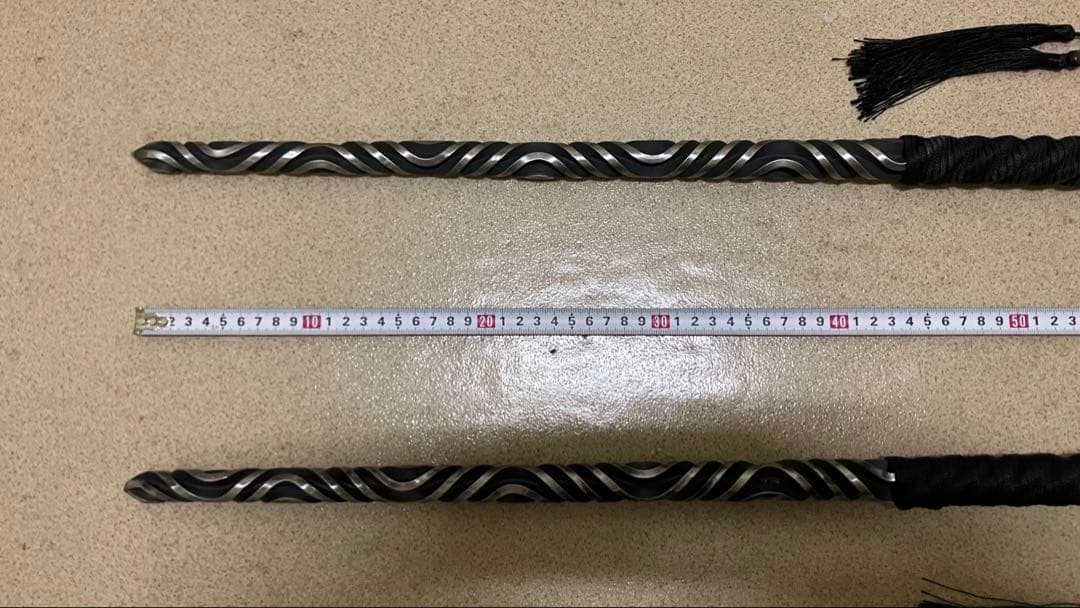 鉄鞭 双鞭 鋼鞭 鐧狼牙棒太極拳模擬刀模造刀