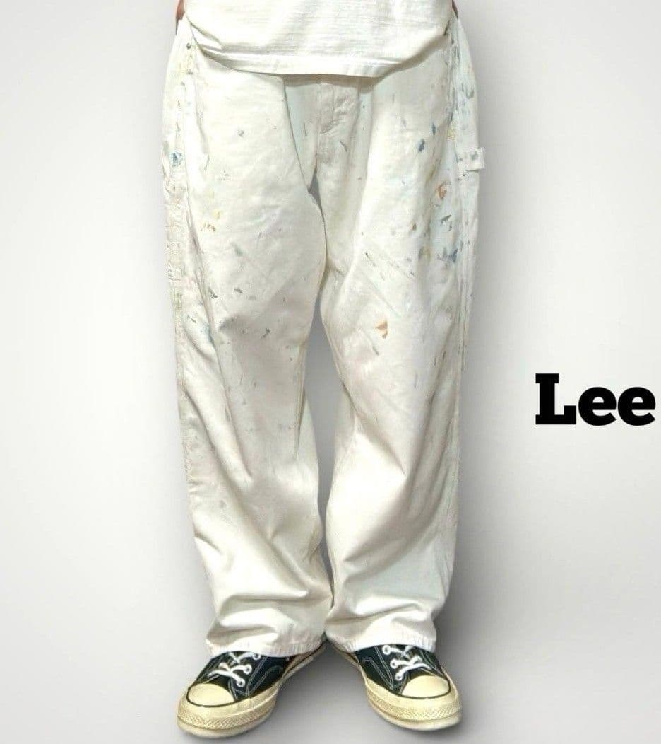 LEE リー ペインター パンツ ペンキ ワーク 古着 白 ホワイト - メルカリ