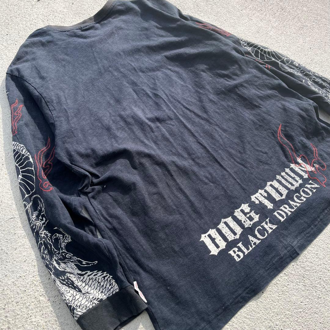 DOG TOWN ドックタウン 黒龍 長袖 ロンT パッチワークシャツ XL 長袖