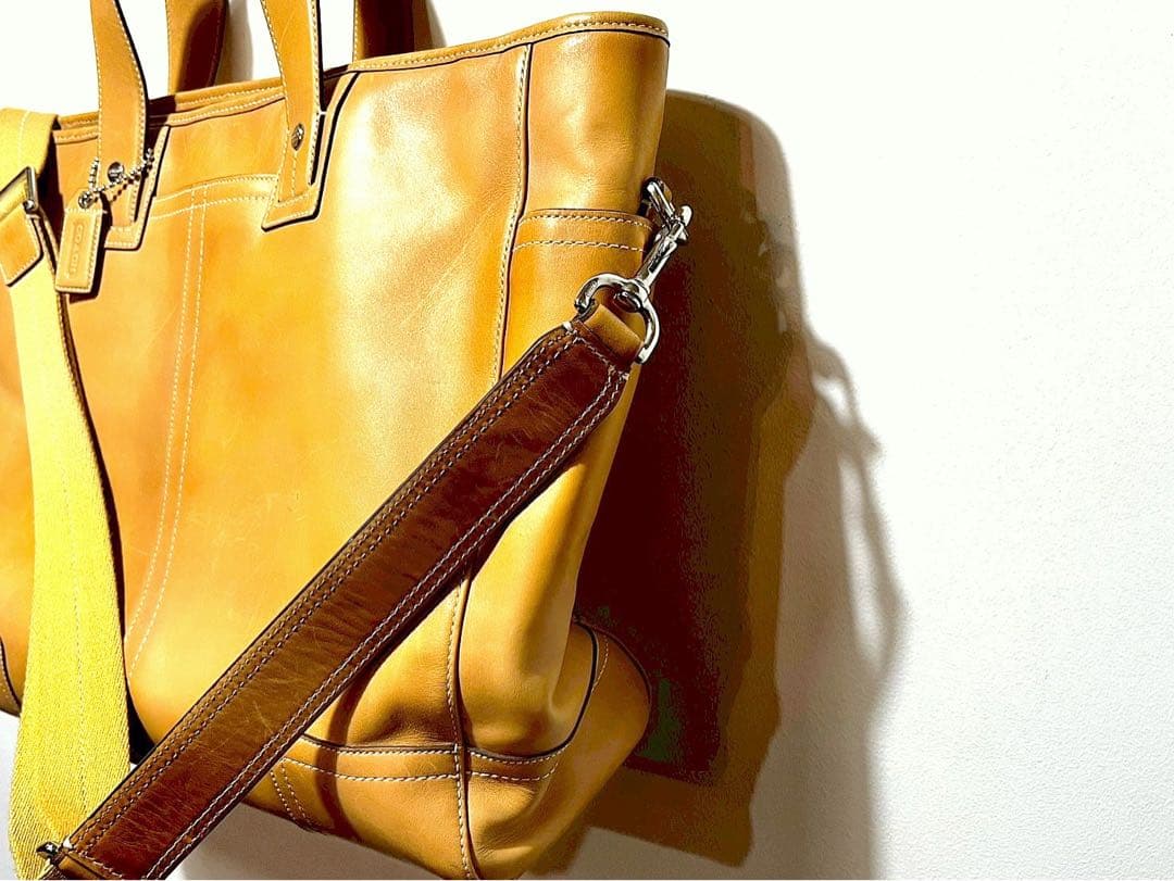Coach コーチ オールレザーショルダー トートバッグ 旅行カ